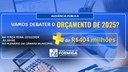 Audiência Pública para Debater Orçamento de 2025 será realizada dia 12 - Publicado em: 31 de outubro de 2024