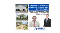 Câmara aprova projeto que obriga limpeza e dedetização periódica dos cemitérios públicos de Formiga