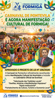 Câmara de Formiga reconhece Carnaval de Pontevila como manifestação cultural do município