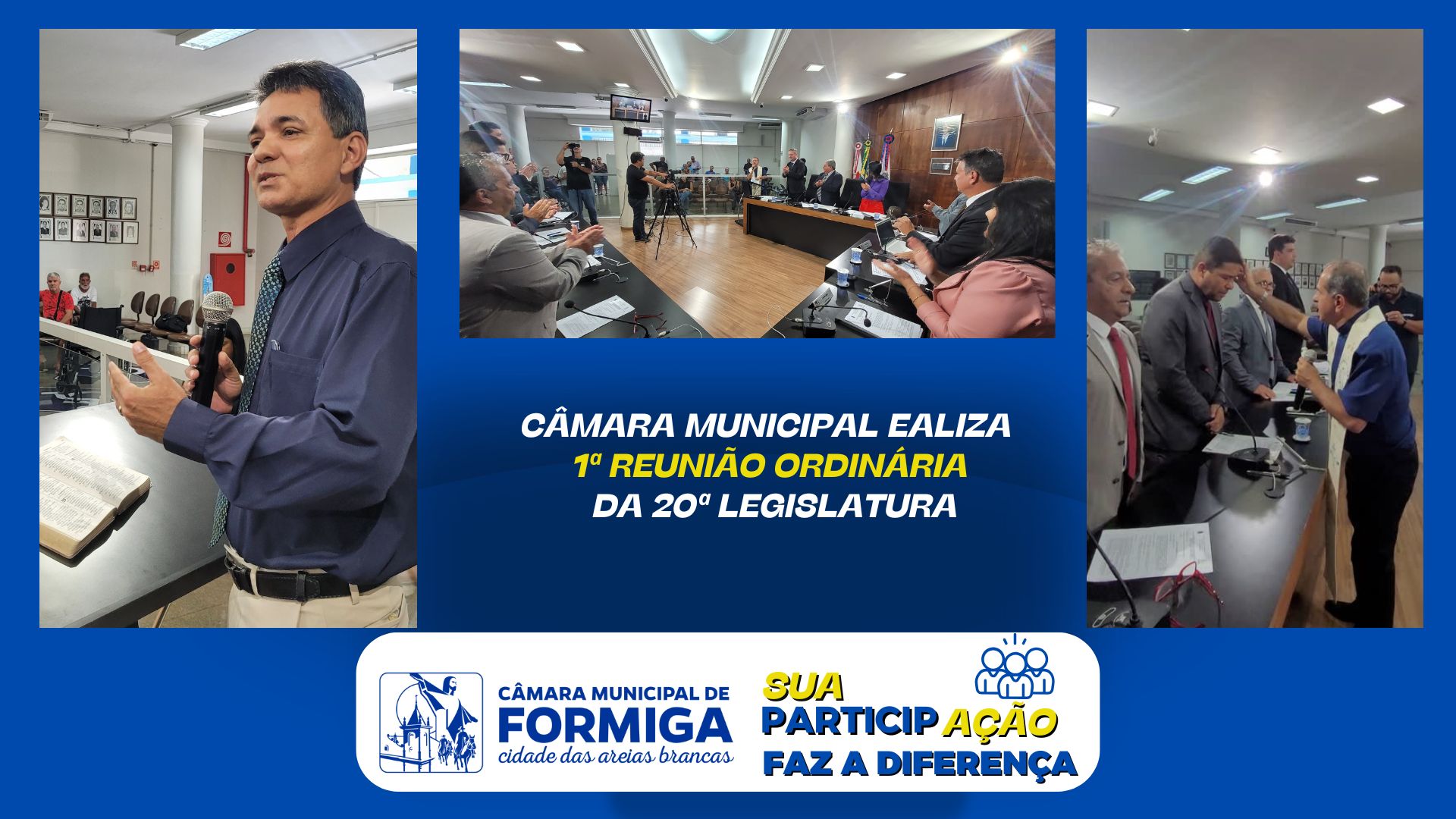 Câmara Municipal de Formiga realiza 1ª Reunião Ordinária da 20ª Legislatura Publicado em: 4 de fevereiro de 2025