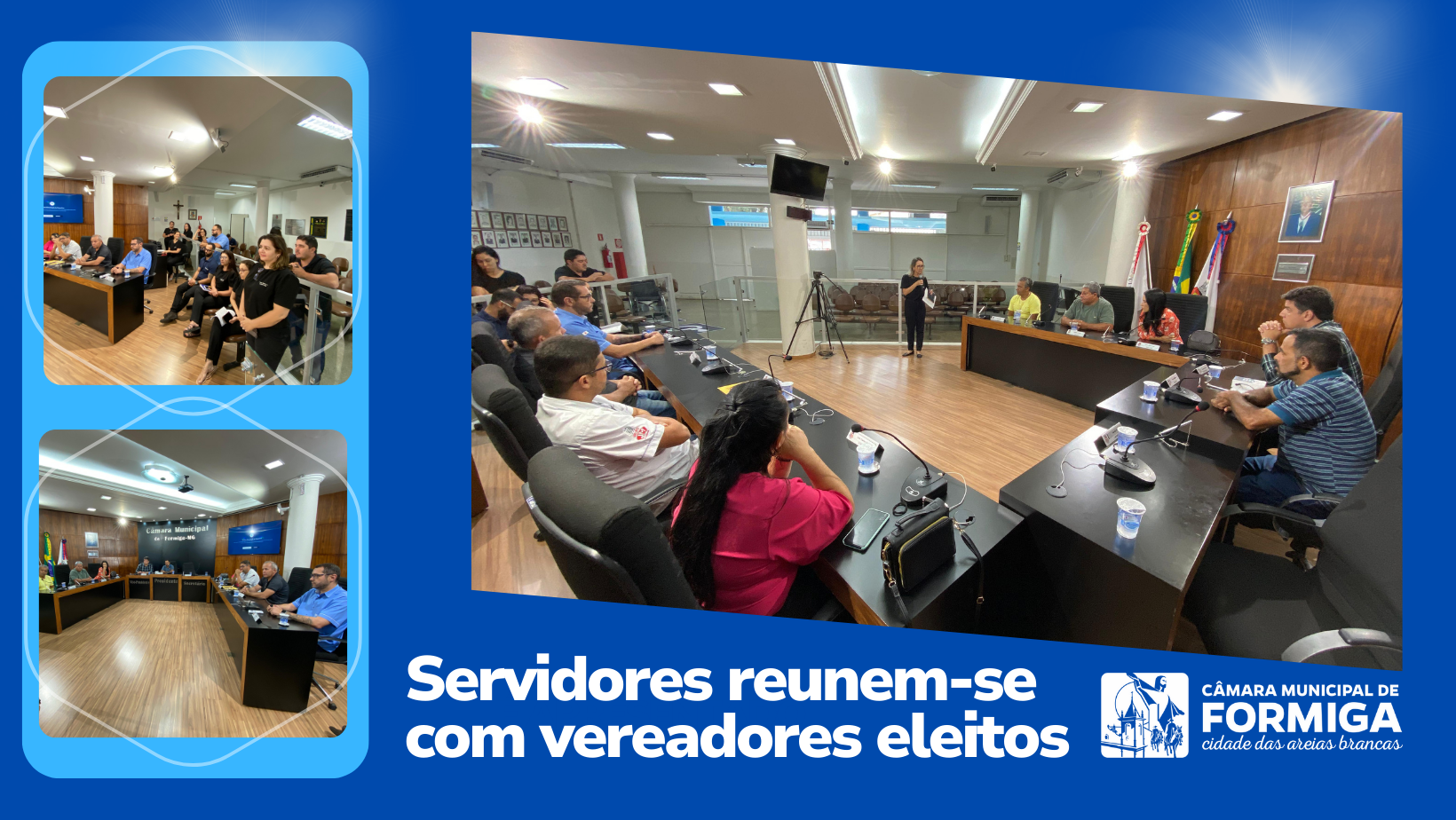 Câmara Municipal de Formiga recebe vereadores eleitos para tratar de procedimentos de posse e questões administrativas - Publicado em: 24 de outubro de 2024