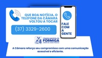 Câmara Municipal de Formiga restabelece atendimento telefônico após período de instabilidade