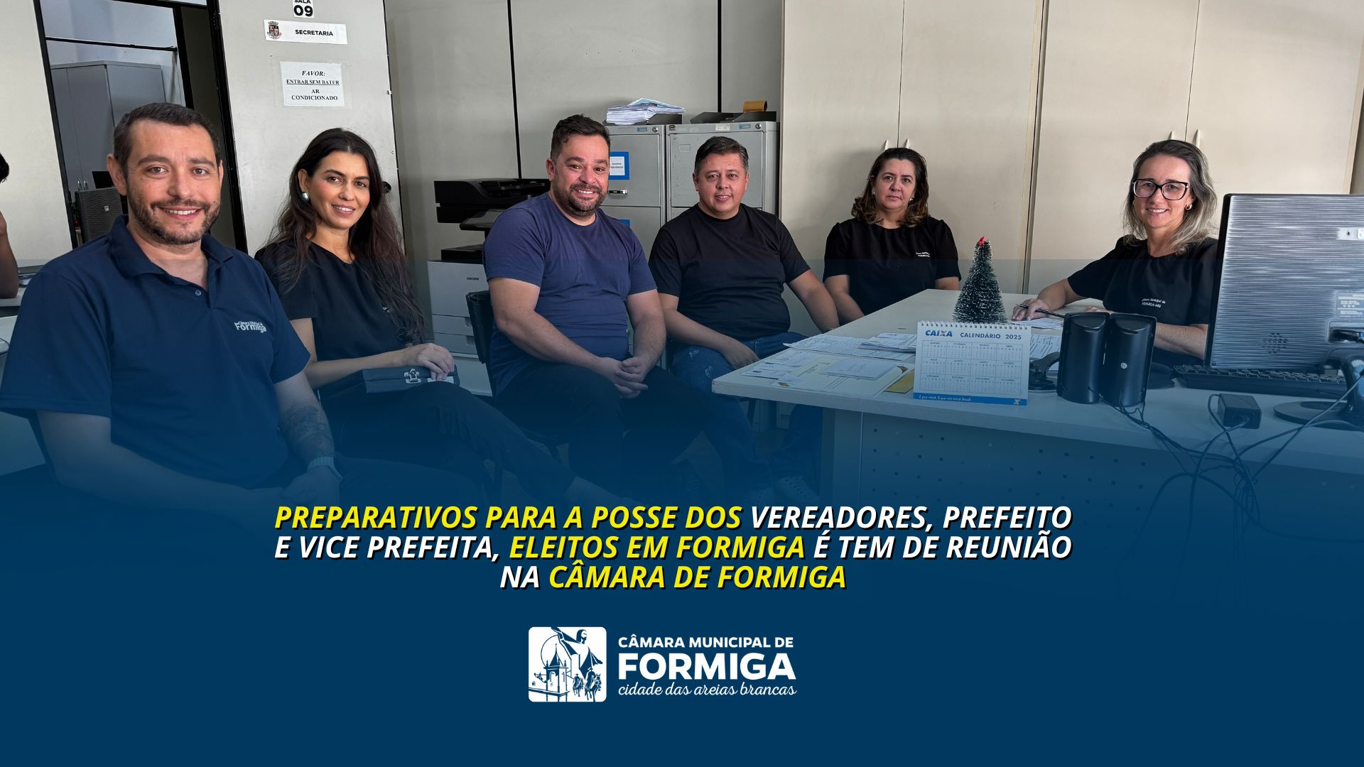 Câmara organiza preparativos para a posse dos eleitos para a Legislatura 2025/2028 e da próxima Gestão do Executivo Municipal - Publicado em: 18 de dezembro de 2024
