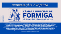 CONTRAÇÃO Nº 65/2024 – Publicado em: 11 de dezembro de 2024