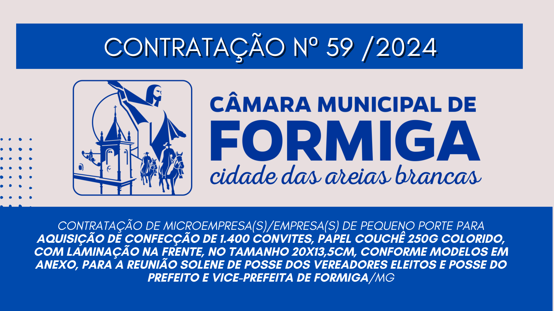 CONTRATAÇÃO DE Nº 59/2024 – Publicado em: 18 de novembro de 2024