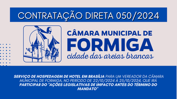 CONTRATAÇÃO DIRETA Nº 50/2024 – Publicado em: 23 de setembro de 2024 CONTRATAÇÃO DIRETA Nº 50/2024 – Publicado em: 23 de setembro de 2024