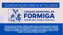 CONTRATAÇÃO DIRETA Nº 52/2024 – Publicado em: 15 de outubro de 2024