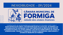 CONTRATAÇÃO INEXIGILIDADE 09/2024 – Publicado em: 1 de agosto de 2024