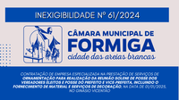 CONTRATAÇÃO Nº 61/2024 – Publicado em: 27 de novembro de 2024