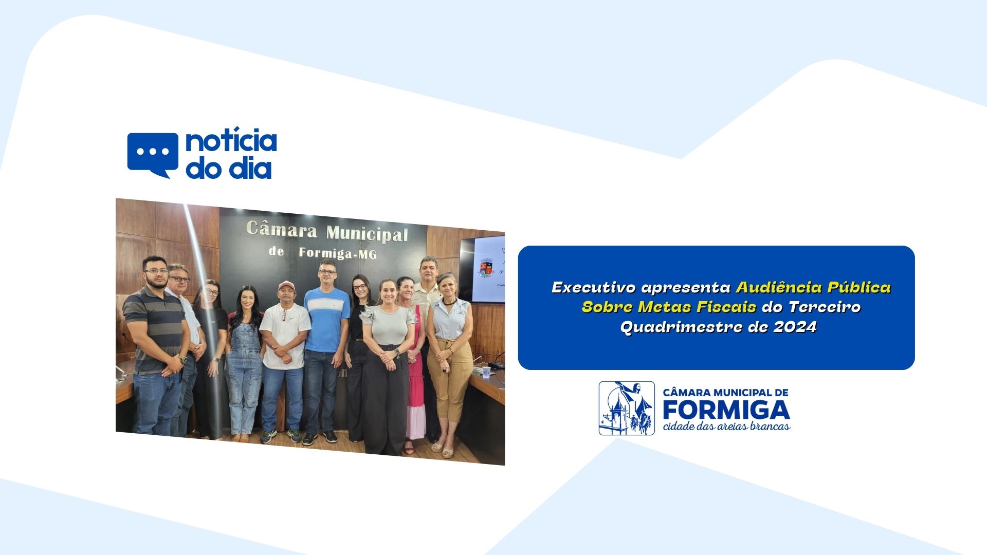 Executivo apresenta Audiência Pública Sobre Metas Fiscais do Terceiro Quadrimestre de 2024 - Publicado em: 26 de fevereiro de 2025