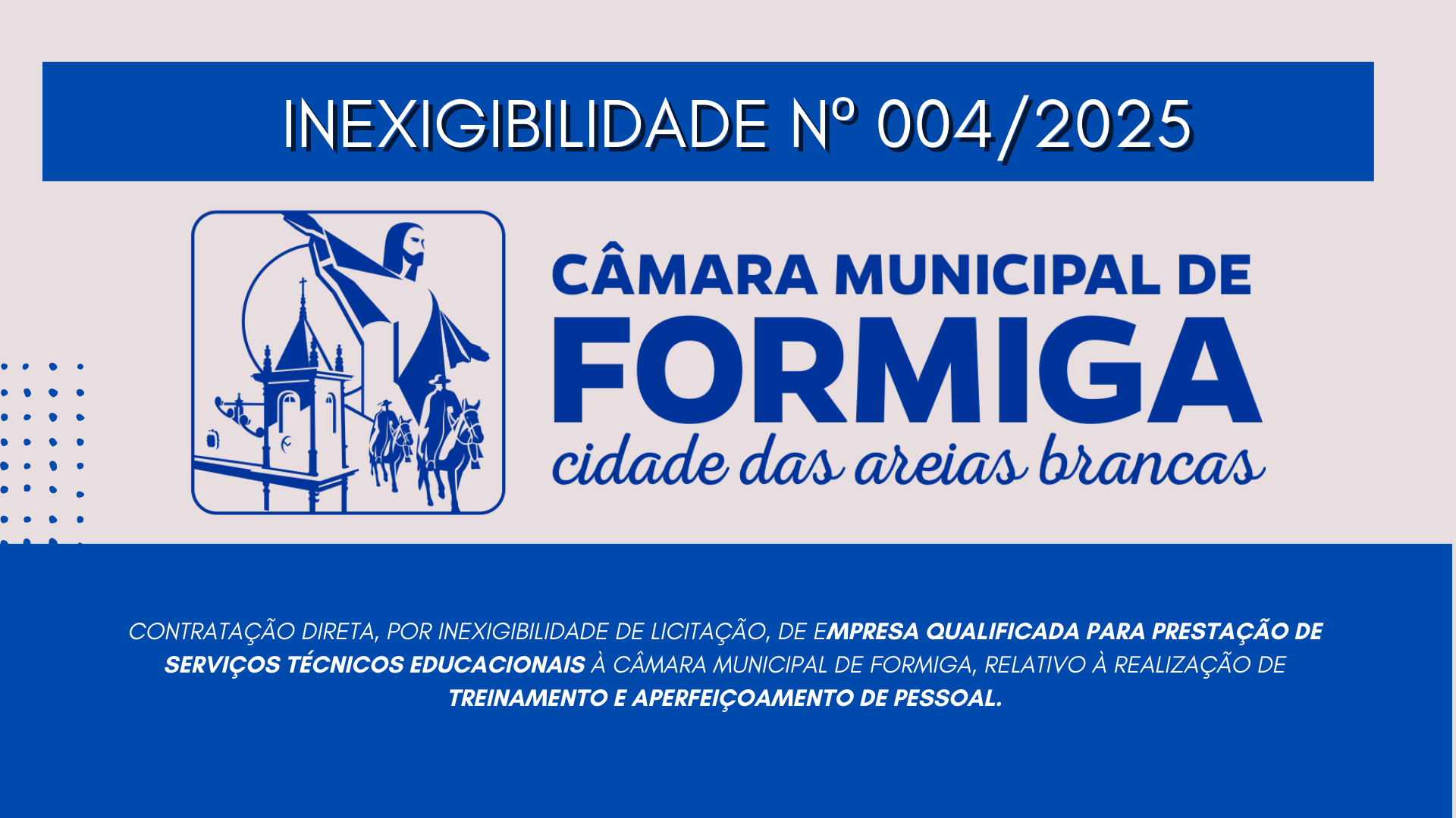 INEXIGIBILIDADE 04/2025 – Data: 28 de fevereiro de 2025