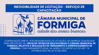 INEXIGIBILIDADE DE LICITAÇÃO – SERVIÇO DE CAPACITAÇÃO – Publicado em: 19 de agosto de 2024