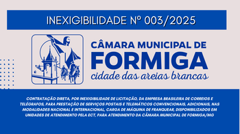Inexigibilidade nº 003/2025 - Data: 26 de fevereiro de 2025 Inexigibilidade nº 003/2025 - Data: 26 de fevereiro de 2025