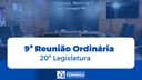 PAUTA DA 9ª SESSÃO ORFINÁRIA – 20ª LEGISLATURA – DIA 31/03/2025