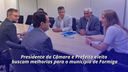 Presidente da Câmara e Prefeito eleito buscam melhorias para o município de Formiga - Publicado em: 27 de novembro de 2024
