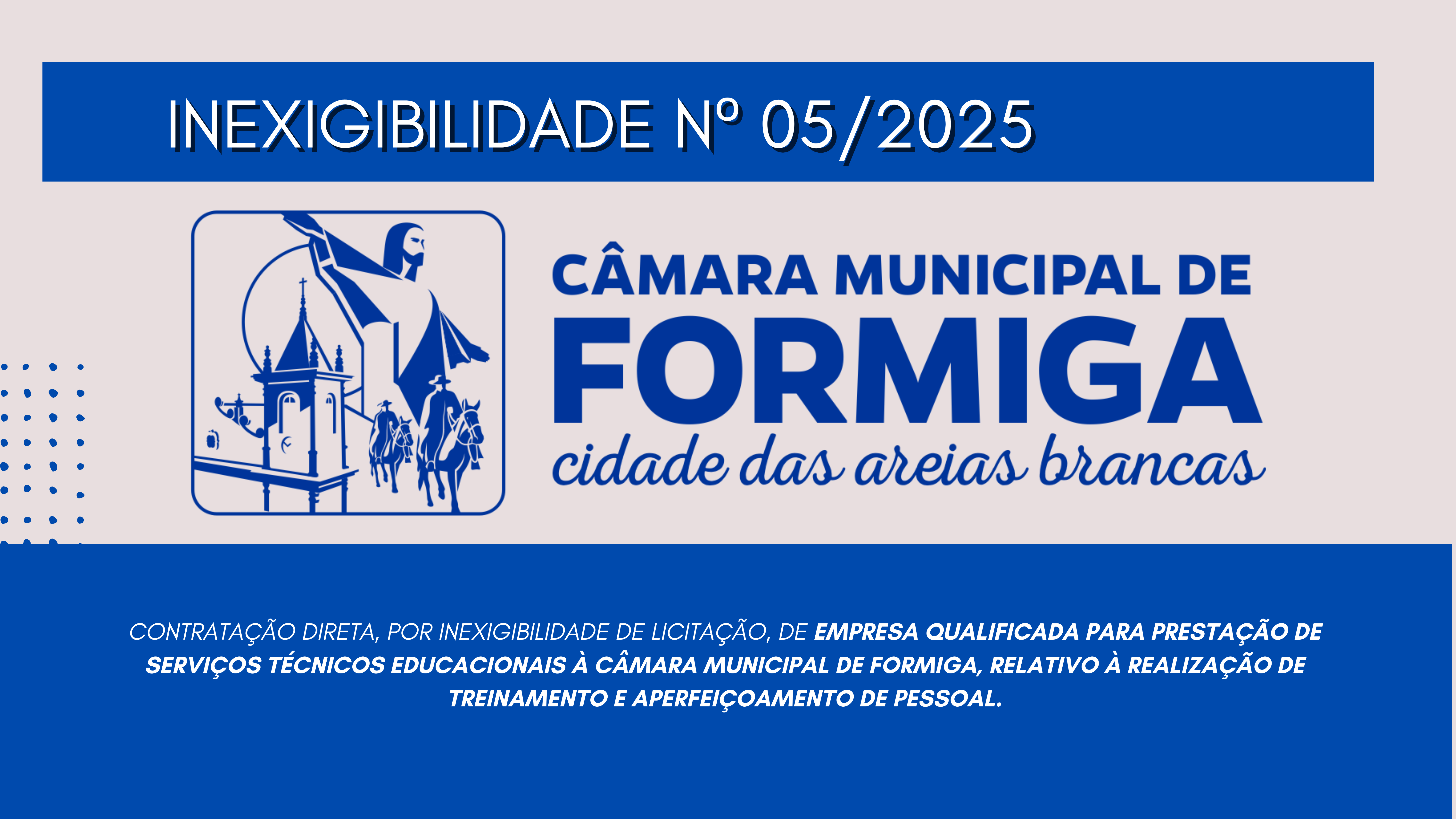 INEXIGIBILIDADE 005/2025