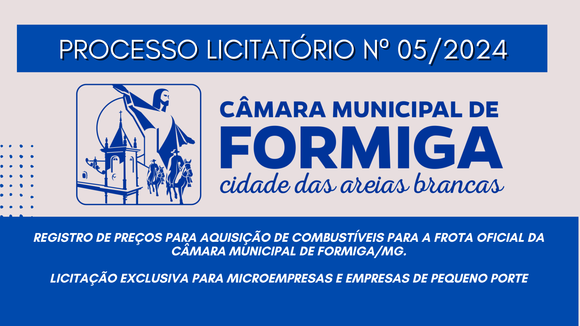 PROCESSO LICITATÓRIO Nº 05/2024 – Publicado em: 8 de janeiro de 2025